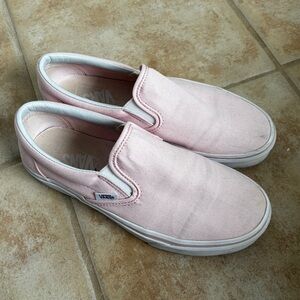 Vans Blush Pink Slip-On Shoes